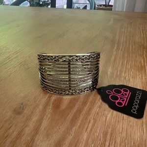Paparazzi Fashion Jewelry Brace‎ Yourself Silver #P9TR-SVXX-087RY Bracelet